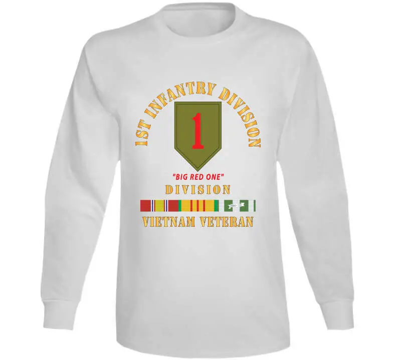 Authentic Army 1st Infantry Division 'Big Red One' Vietnam War Veteran T-Shirt Featuring VN Service Bar - Image 15