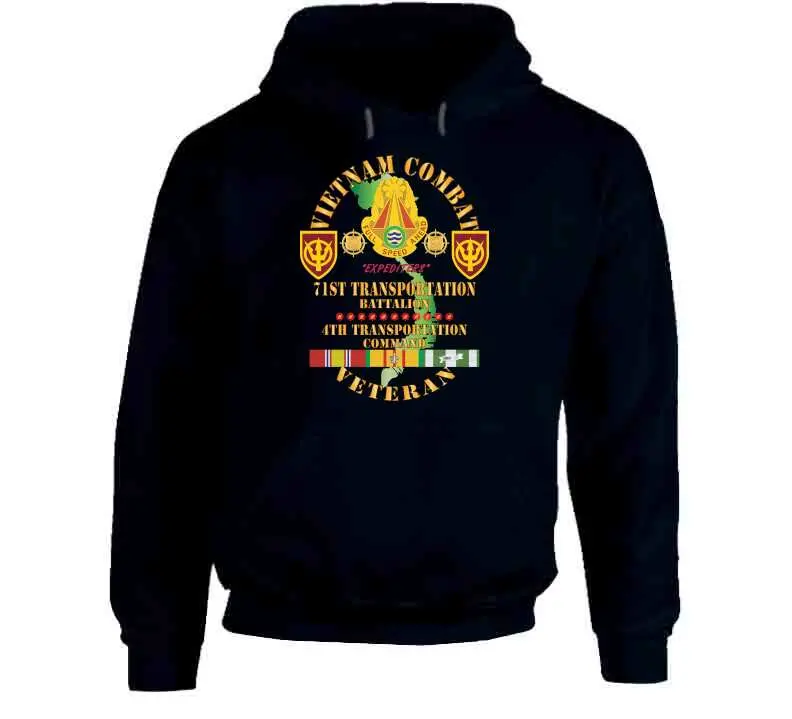Vietnam War Veteran T-Shirt Honoring the 71st Transportation Battalion, 4th Transportation Command - Image 10