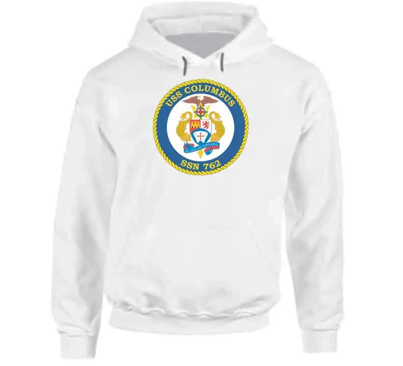 USS Columbus SSN-762 Navy-Themed Apparel – Classic Crewneck T-Shirt, Hoodie, Long-Sleeve Top, and Sweatshirt - Image 11