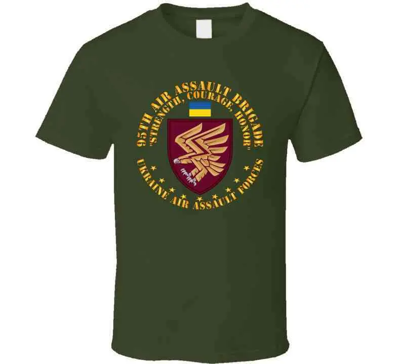 Ukraine - 95Th Air Assault Brigade - Strength, Courage, Honor X 300 T Shirt 2