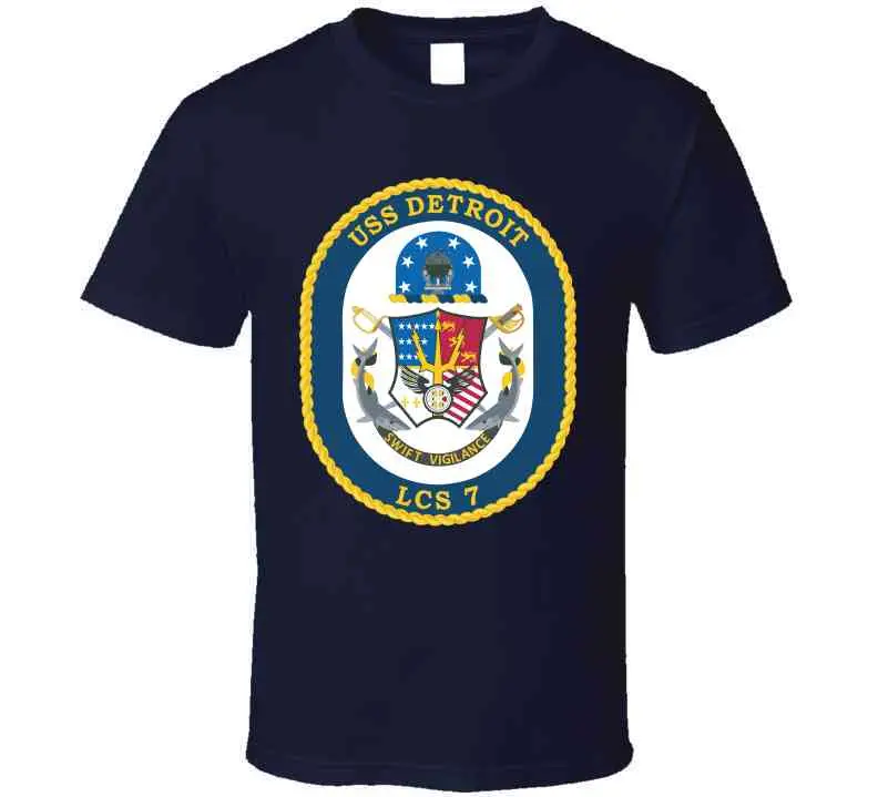 Navy - Uss Detroit (Lcs-7) Wo Txt X 300 Classic T Shirt, Crewneck Sweatshirt, Hoodie, Long Sleeve 13