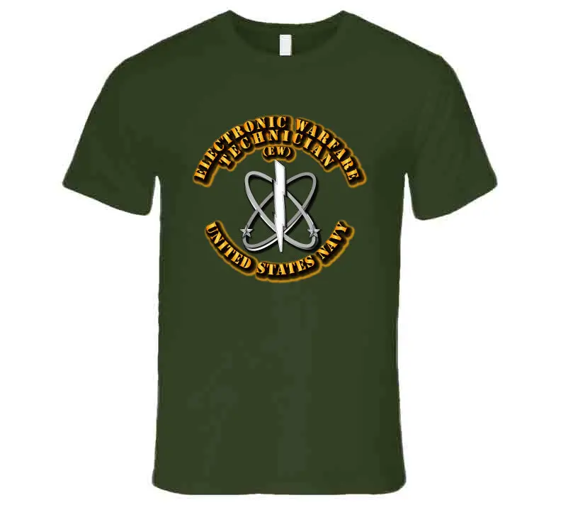 U.S. Navy Electronic Warfare Technician Rate T-Shirt - Image 8