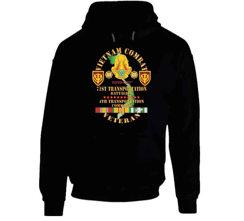 Vietnam War Veteran T-Shirt Honoring the 71st Transportation Battalion, 4th Transportation Command - Image 9