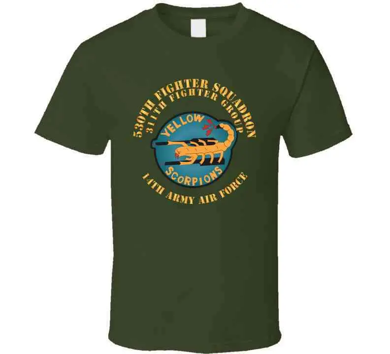 Aac - 530Th Fighter Squadron 311Th Fighter Group 14Th Army Air Force X 300 T Shirt 2
