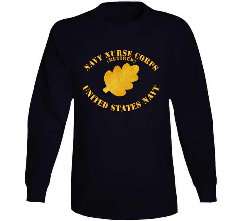 Navy Nurse Corps Retired Pin Apparel – Classic T-Shirt, Crewneck Sweatshirt, Hoodie & Long Sleeve Top - Image 12