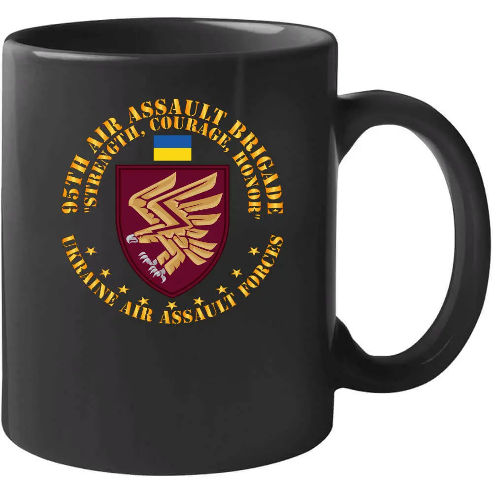 Ukraine 95th Air Assault Brigade Patriotic T-Shirt – Strength, Courage, Honor - Image 15
