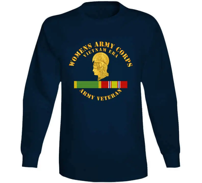 Army - Womens Army Corps Vietnam Era - W Wac - Ndsm X 300 Long Sleeve T Shirt 13