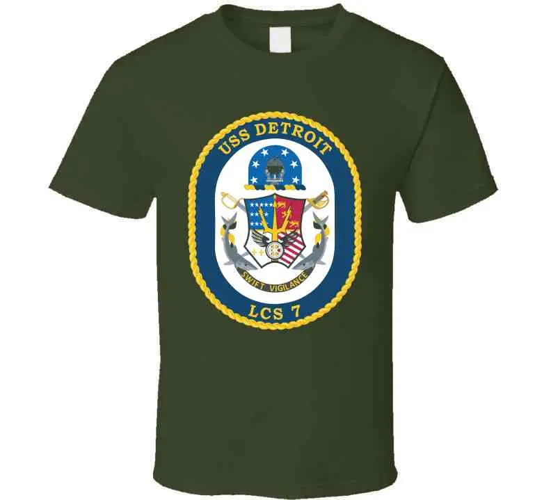 Navy - Uss Detroit (Lcs-7) Wo Txt X 300 Classic T Shirt, Crewneck Sweatshirt, Hoodie, Long Sleeve 7