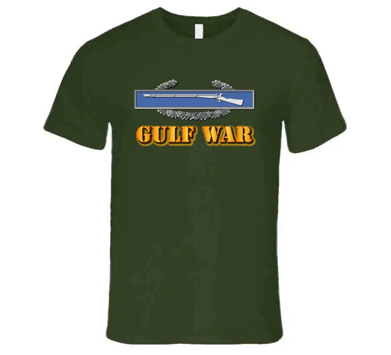 Premium Veteran T-Shirt Featuring Army CIB and Gulf War Tribute - Image 3