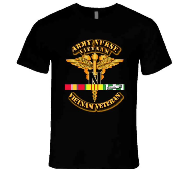 Nurse W Vietnam Svc Ribbons - T-Shirts - Premium 1