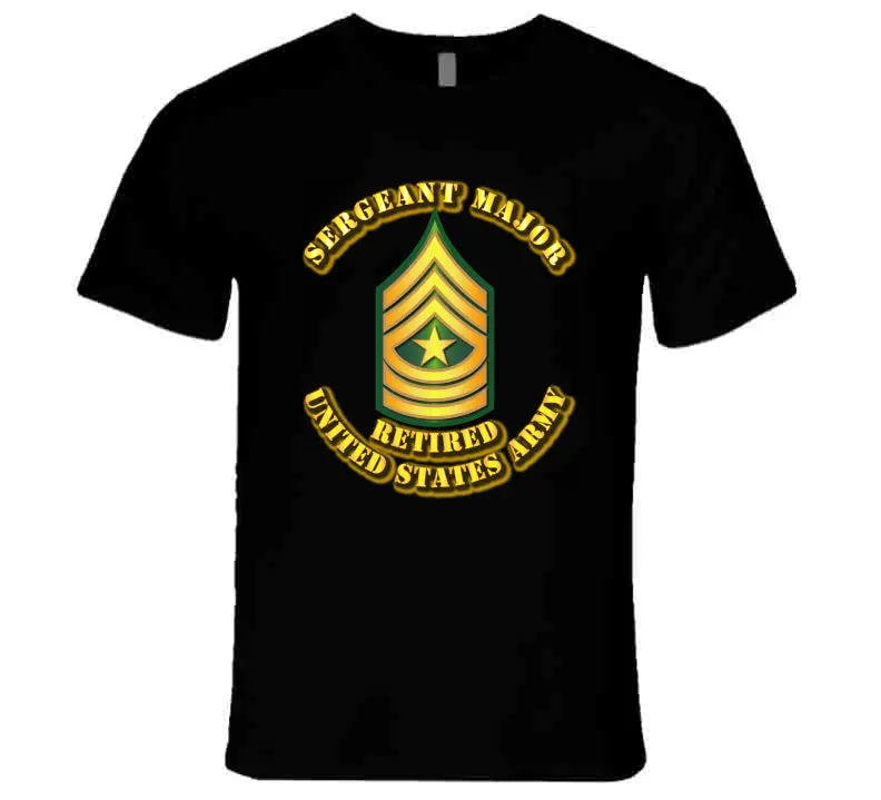 Sergeant Major - E9 - W Text - Retired - T-Shirts - Premium 1