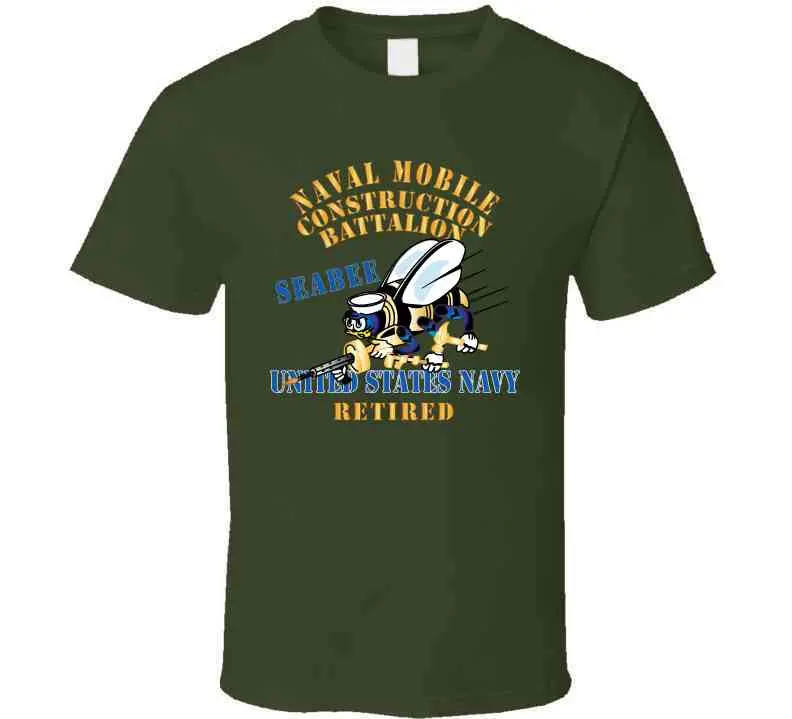 Navy - Seabee - Retired X 300 Classic T Shirt, Crewneck Sweatshirt, Hoodie, Long Sleeve 7