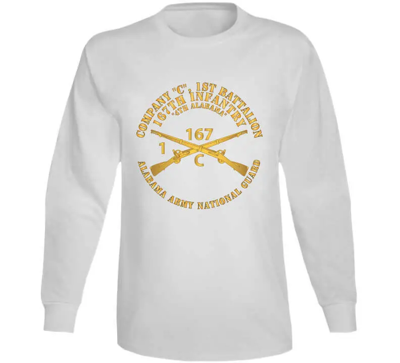 Military Veteran T-Shirt Honoring Company C, 1st Battalion, 167th Infantry Regiment, 4th Alabama ALARNG - Image 14