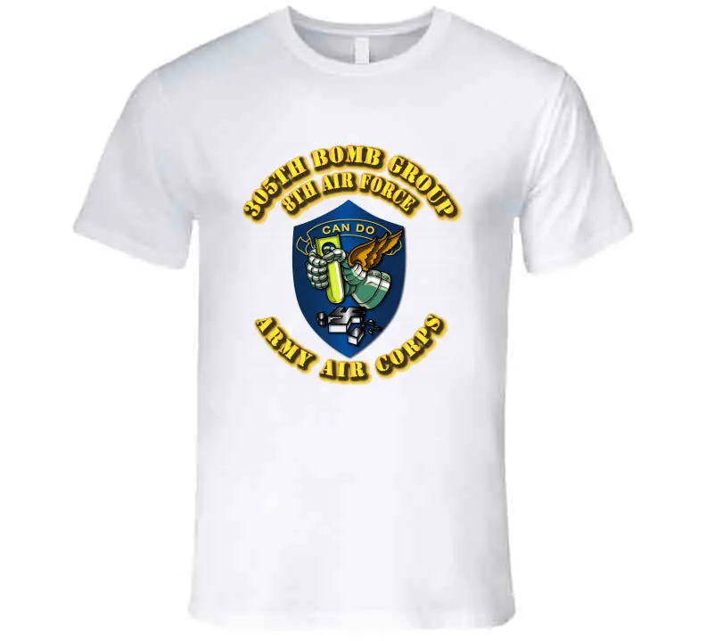 AAC 305th Bomb Group Vintage Military T-Shirt - Image 7