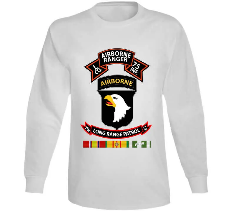 Ssi - Vietnam - L Co 75Th Ranger - 101St Abn - Lrsd W Vn Svc X 300 Long Sleeve T Shirt 14