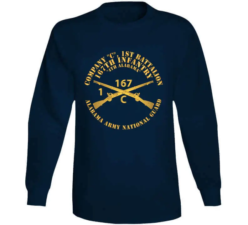 Military Veteran T-Shirt Honoring Company C, 1st Battalion, 167th Infantry Regiment, 4th Alabama ALARNG - Image 13