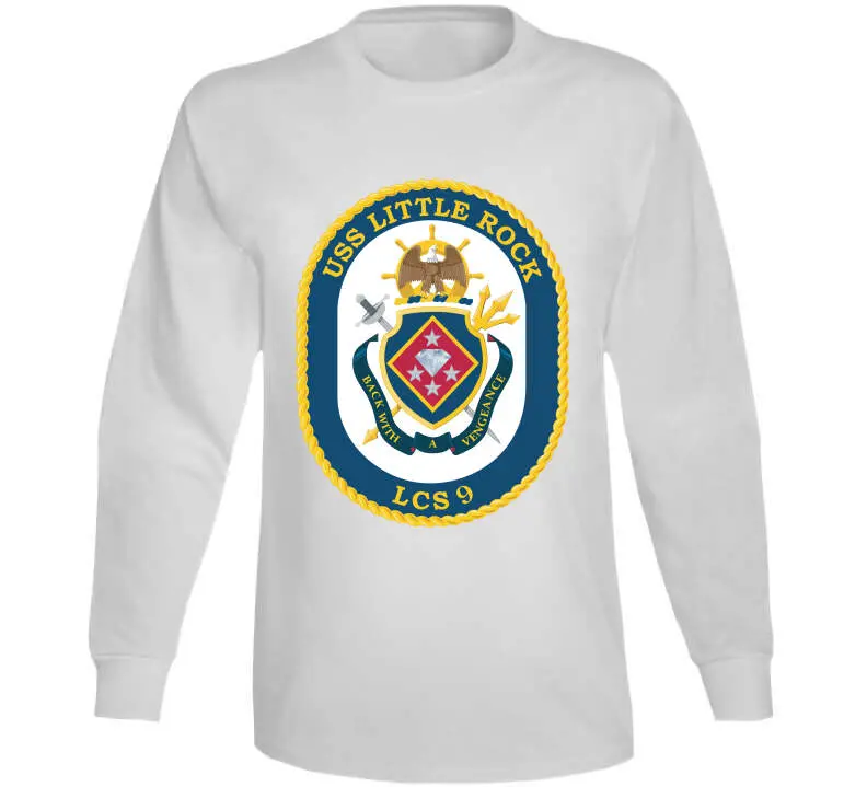 USS Little Rock (LCS-9) Navy-Inspired Classic T-Shirt, Crewneck Sweatshirt, Hoodie, and Long-Sleeve Top - Image 14