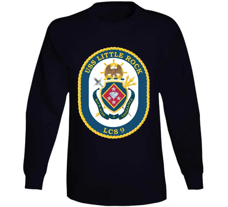 USS Little Rock (LCS-9) Navy-Inspired Classic T-Shirt, Crewneck Sweatshirt, Hoodie, and Long-Sleeve Top - Image 12