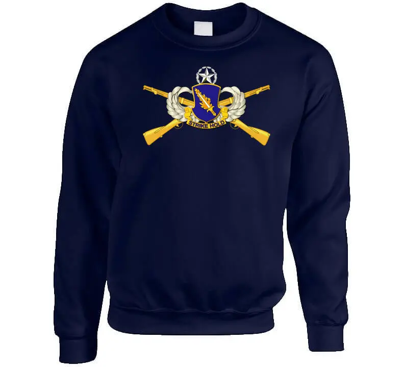 Official-style 504th Infantry Regiment airborne T-shirt featuring a detailed embroidered Airborne badge, no text design, premium 300gsm cotton - Image 7