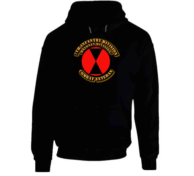 7Th Infantry Division - Bayonet Div - Cbt Vet - Hoodie 1
