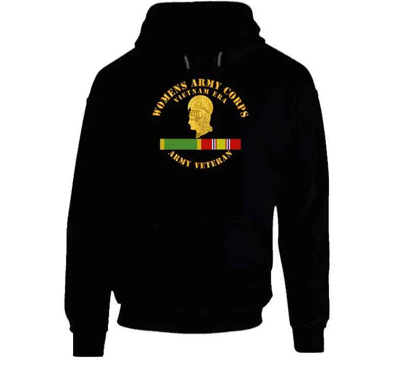 Vietnam-Era Women's Army Corps Long Sleeve T-Shirt with WAC and NDMS Insignia - Image 12