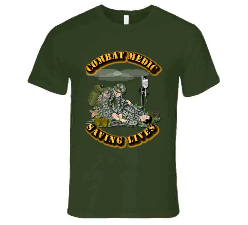 Combat Medic - Saving Lives - T-Shirts - Premium 3