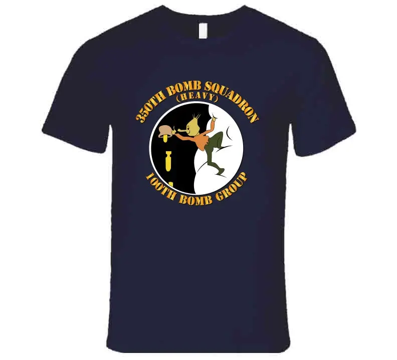 Vintage-Style WWII T-Shirt Honoring the 350th Bomb Squadron, 100th Bomb Group, U.S. Army Air Corps – Premium Cotton Tee & Hoodie - Image 12