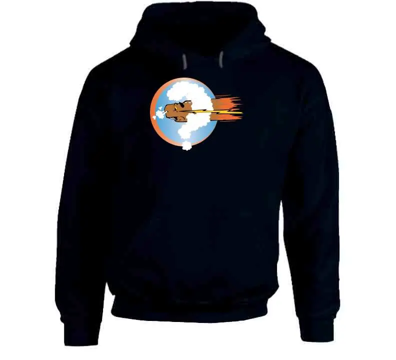 Vintage-inspired apparel honoring the 754th Bombardment Squadron of the 458th Bomb Group stationed in England during WWII—available as a classic T-shirt, crewneck sweatshirt, hoodie, or long-sleeve top. - Image 10