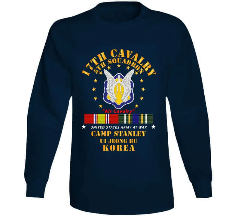 Vintage U.S. Army 5th Squadron, 17th Cavalry Air Cavalry T-Shirt – Camp Stanley, South Korea (KDMS Service) - Image 13