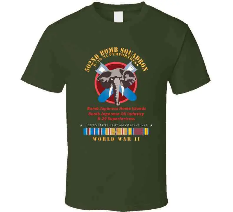502Nd Bomb Squadron - B-29 Superfortress - Campaigns - World War Ii W Pac Svc X 300 Classic T Shirt, Crewneck Sweatshirt, Hoodie, Long Sleeve 7