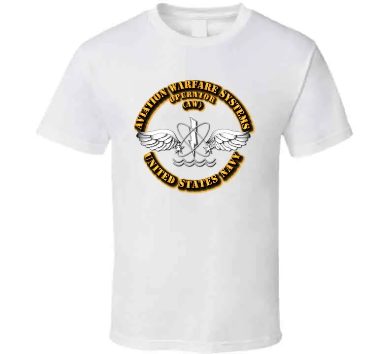 Navy - Rate - Aviation Warfare Systems Operator T Shirt 2