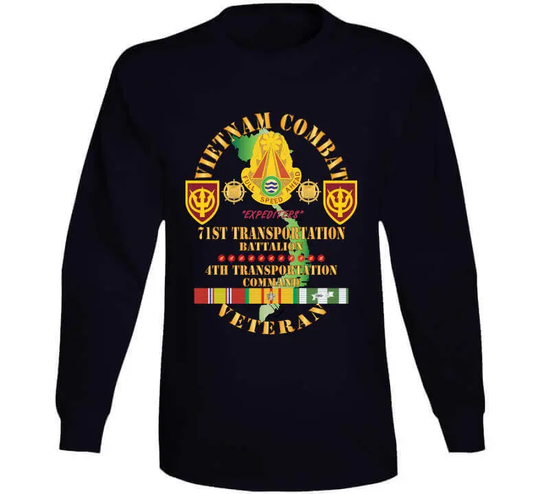 Vietnam War Veteran T-Shirt Honoring the 71st Transportation Battalion, 4th Transportation Command - Image 12