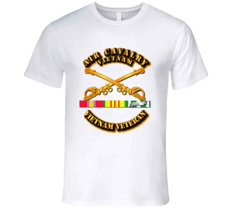 Air Cavalry W Vietnam Svc Ribbons - T-Shirts - Premium 2