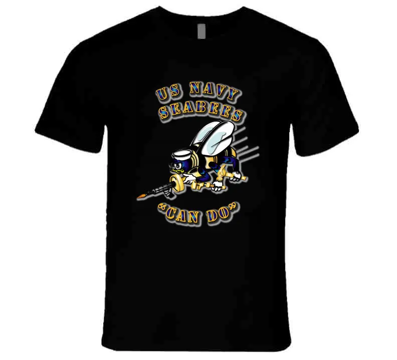 Us Navy Seabees "Can Do" - T-Shirts - Premium 1