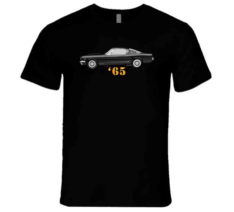 Vehicle - 65 Mustang - Midnight Black - T-Shirts - Premium 2