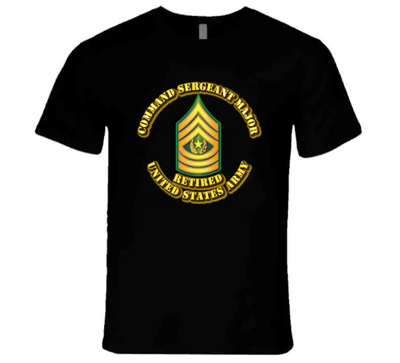 Command Sergeant Major - E9 - W Text - Retired - T-Shirts - Premium 1