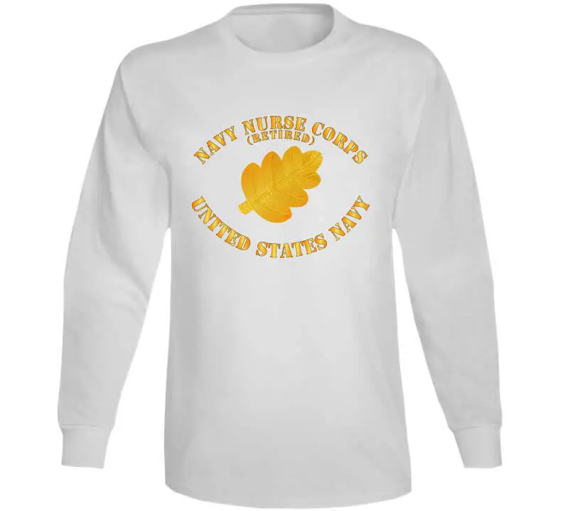 Navy Nurse Corps Retired Pin Apparel – Classic T-Shirt, Crewneck Sweatshirt, Hoodie & Long Sleeve Top - Image 14