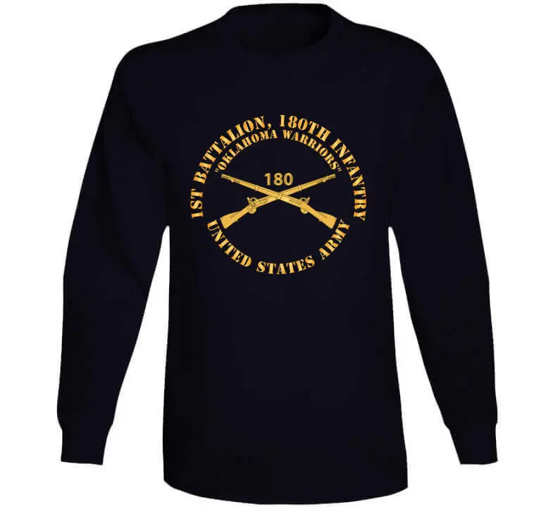 Classic crewneck tee, hoodie, long-sleeve shirt, and sweatshirt honoring the 180th Infantry Regiment — Oklahoma's proud U.S. Army unit - Image 12