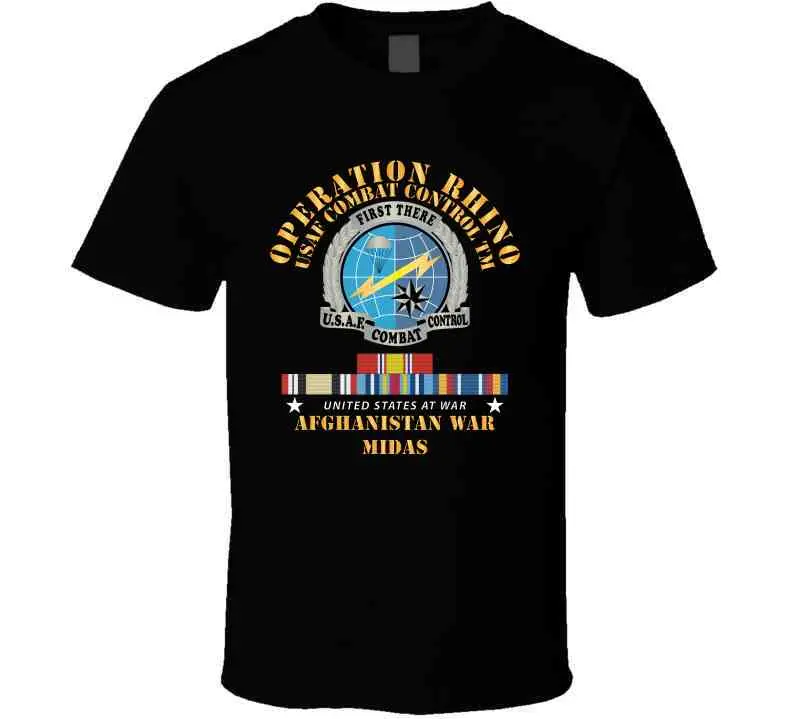 Sof - Operation Rhino - Afghanistan - Usaf Combat Control W Svc - Midas X 300 T Shirt 2