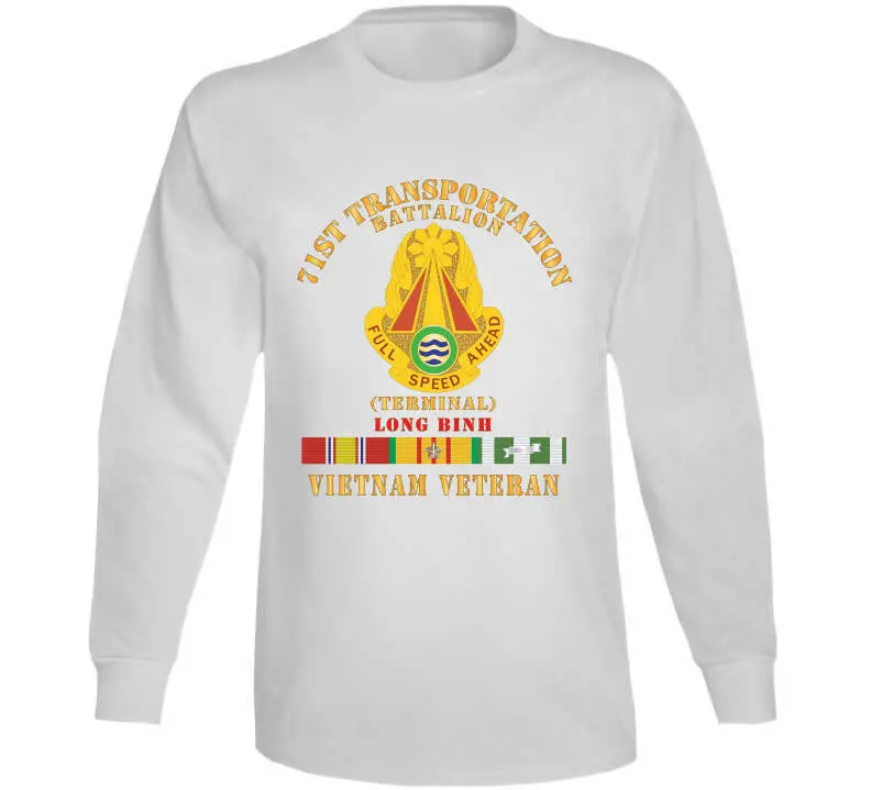 Vietnam War Veteran T-Shirt Honoring the 71st Transportation Battalion at Long Binh Terminal - Image 14