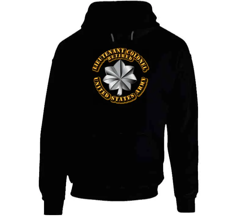 United States Air Force - Lieutenant Colonel - Retired With Txt - Hoodie 1