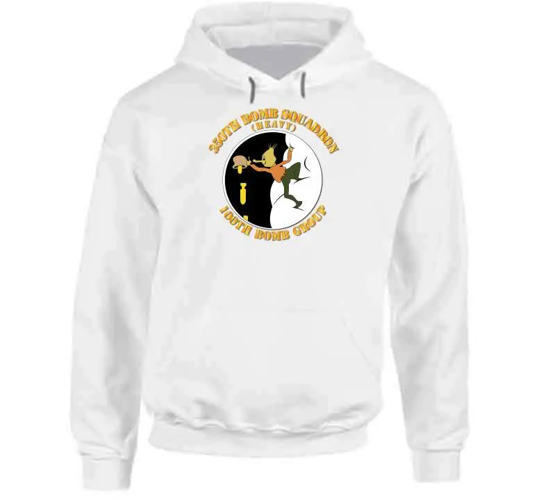 Vintage-Style WWII T-Shirt Honoring the 350th Bomb Squadron, 100th Bomb Group, U.S. Army Air Corps – Premium Cotton Tee & Hoodie - Image 7