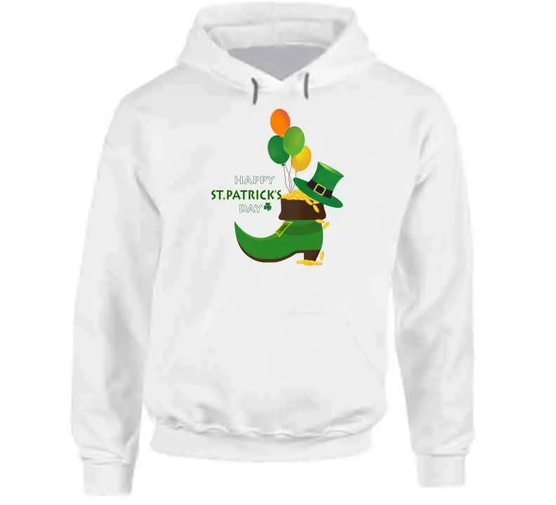 St. Patrick's Day Leprechaun Shoe Sweatshirt with Gold Coins Design - Image 11