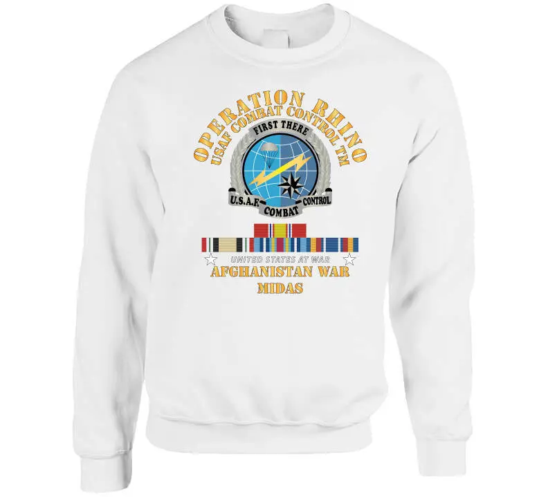 Special Operations Forces Operation Rhino Afghanistan commemorative T-shirt honoring USAF Combat Control Team members with Midas X-300 mission insignia - Image 9