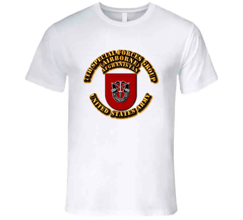 Premium SOF 7th SFG Flash T-Shirt – Afghanistan Service Commemorative