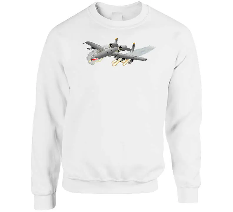 USAF A-10 Thunderbolt II Attack Jet T-Shirt, Crewneck Sweatshirt, Hoodie & Long Sleeve Apparel - Image 8