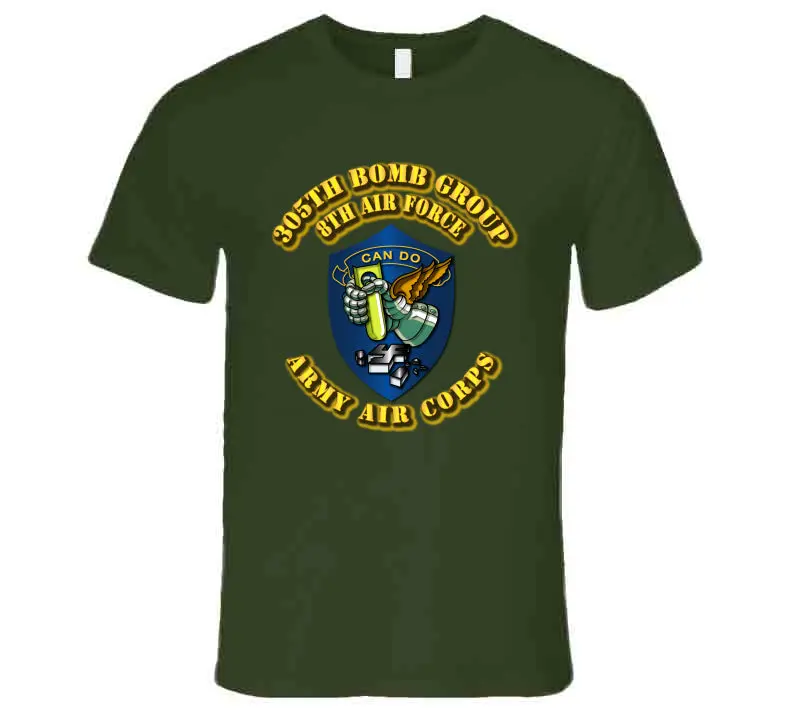 AAC 305th Bomb Group Vintage Military T-Shirt - Image 8
