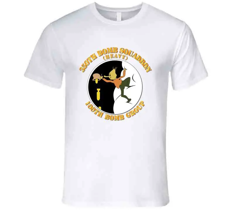 Vintage-Style WWII T-Shirt Honoring the 350th Bomb Squadron, 100th Bomb Group, U.S. Army Air Corps – Premium Cotton Tee & Hoodie - Image 11