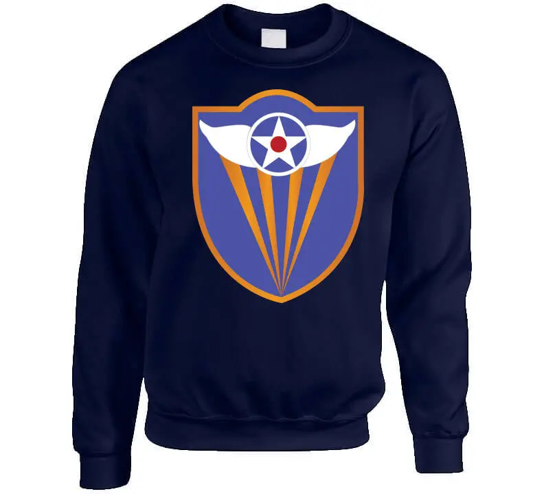AAC SSI 4th Air Force vintage-style crewneck T-shirt — heavyweight 300gsm cotton, also available as sweatshirt, hoodie, or long-sleeve tee - Image 7