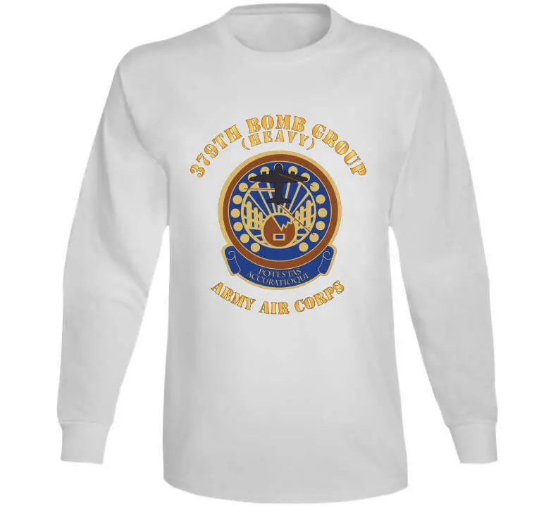 AAC 379th Bomb Group X-300 Vintage-Style Long Sleeve Tee - Image 3